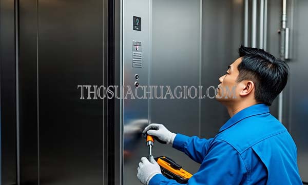 thợ sửa thang máy xã thới tam thôn giá rẻ