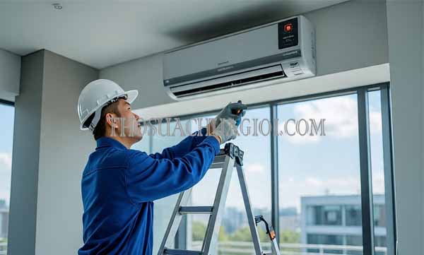 Thợ tháo lắp máy lạnh tại Cần Giuộc