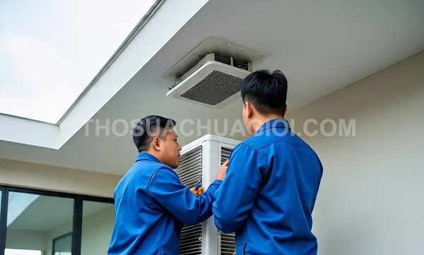 Thợ tháo lắp máy lạnh tại xã Đông Thạnh