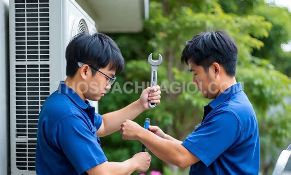 Thợ tháo lắp máy lạnh tại xã Nhuận Đức