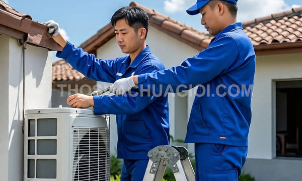 thợ tháo lắp máy lạnh tại xã Tân Nhựt