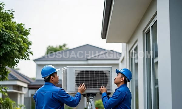 Thợ tháo lắp máy lạnh tại xã Xuân Thới Sơn