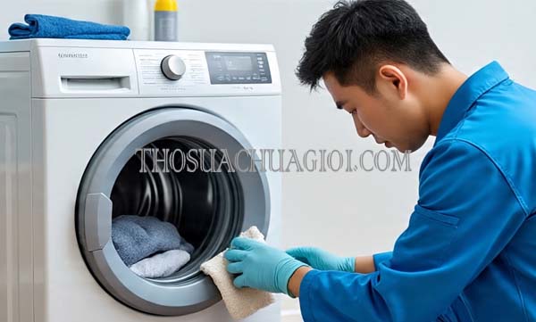 Thợ vệ sinh máy giặt phường Thới An cũ chất lượng 25 phút có