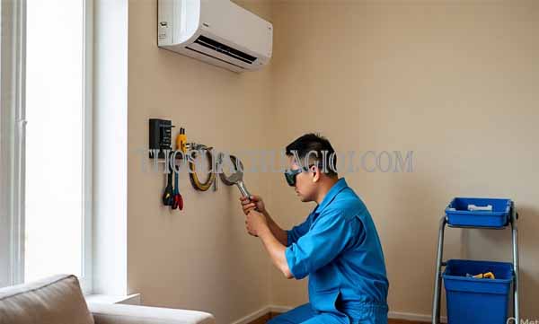 Thợ vệ sinh máy lạnh tại Cần Giuộc nhanh chóng 25 phút đến nhà