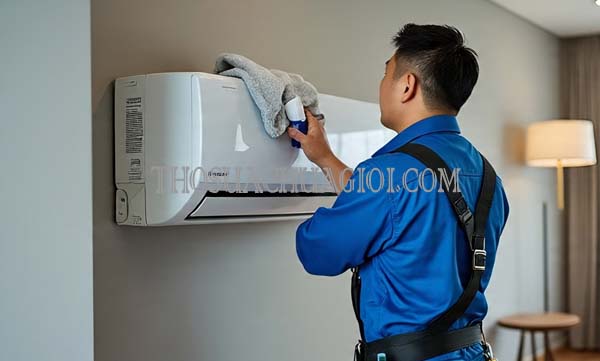 thợ vệ sinh máy lạnh phường bình chiểu uy tín