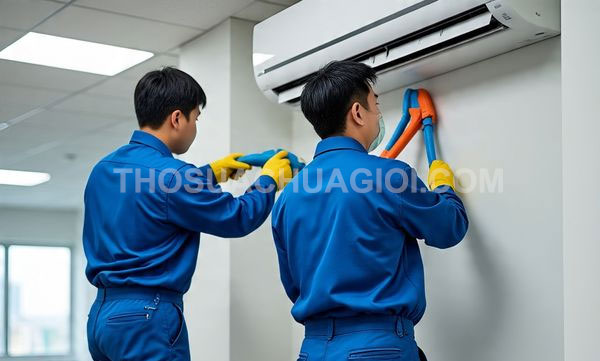 Thợ vệ sinh máy lạnh tại Dĩ An