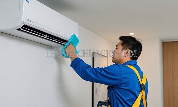 Thợ vệ sinh máy lạnh phường Hiệp Thành cũ liên hệ 10 phút có