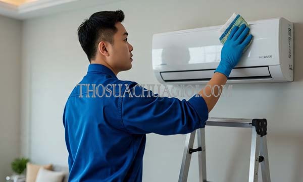 thợ vệ sinh máy lạnh phường phú hữu giá rẻ