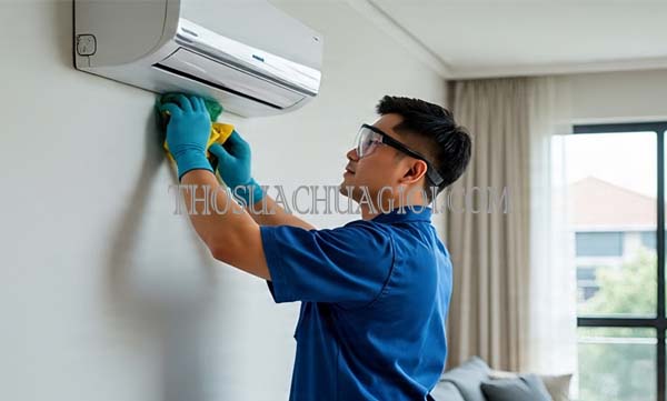 Thợ vệ sinh máy lạnh phường Tân Thới Nhất cũ chất lượng 25 phút có