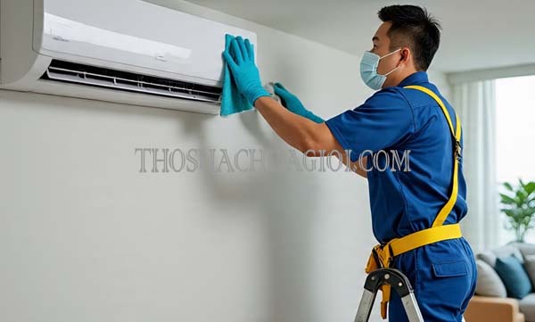 thợ vệ sinh máy lạnh phường thới an giá rẻ