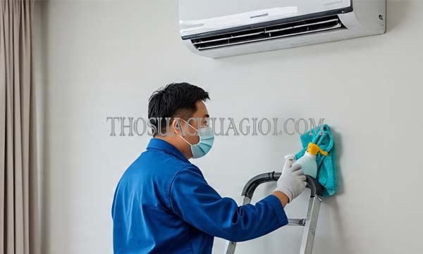 thợ vệ sinh máy lạnh tại đông hà giá rẻ