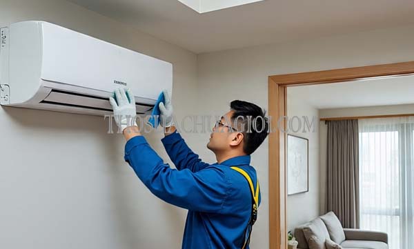 thợ vệ sinh máy lạnh tại ngũ hành sơn