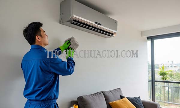 thợ vệ sinh máy lạnh tại quy nhơn uy tín