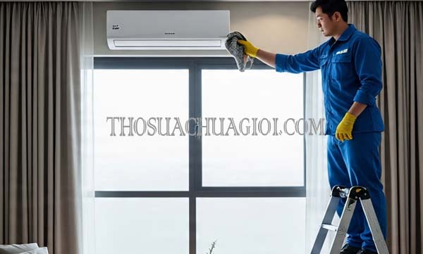 thợ vệ sinh máy lạnh tại rạch giá giá rẻ