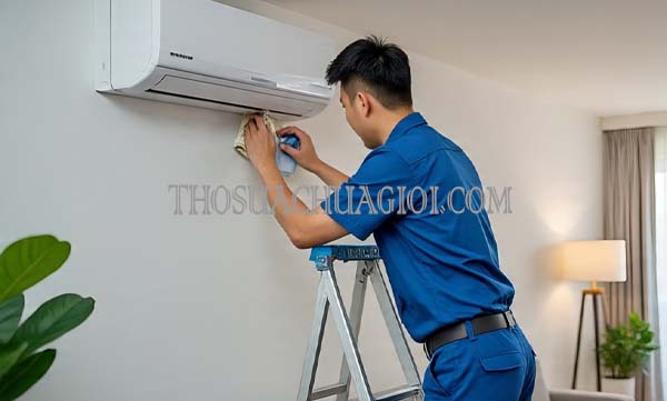 thợ vệ sinh máy lạnh tại vạn phúc city giá rẻ