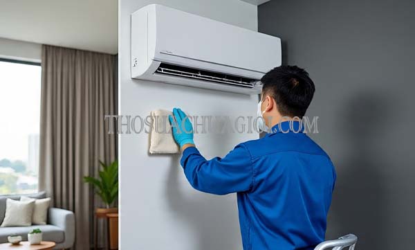 Thợ vệ sinh máy lạnh tại Vạn Phúc City giá rẻ 20 phút có mặt