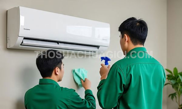 thợ vệ sinh máy lạnh tại xã Hưng Long
