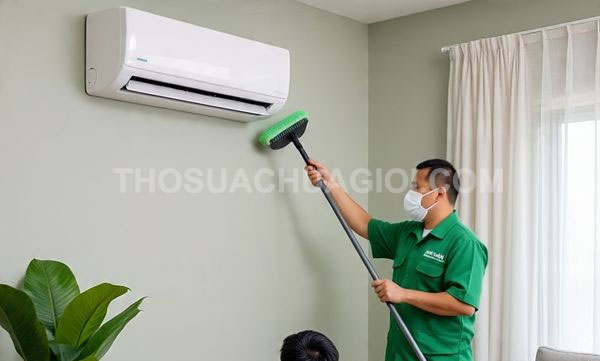 thợ vệ sinh máy lạnh tại xã Thái Mỹ