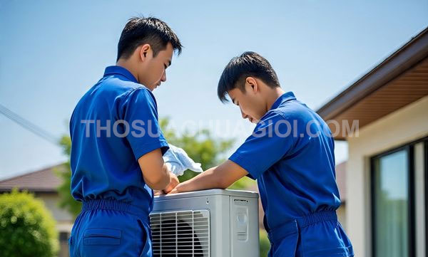 Thợ vệ sinh máy lạnh xã Bà Điểm mới giá rẻ 15 phút đến nơi