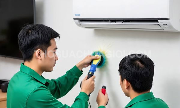 thợ vệ sinh máy lạnh xã Nhuận Đức