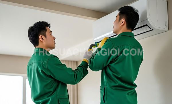 Thợ vệ sinh máy lạnh xã Thái Mỹ mới giá rẻ 15 phút đến nơi