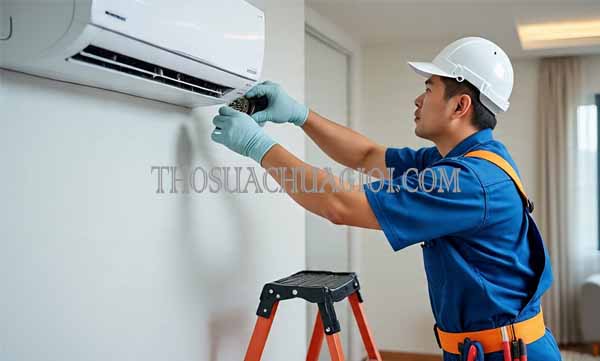 Thợ vệ sinh máy lạnh tại Cẩm Lệ