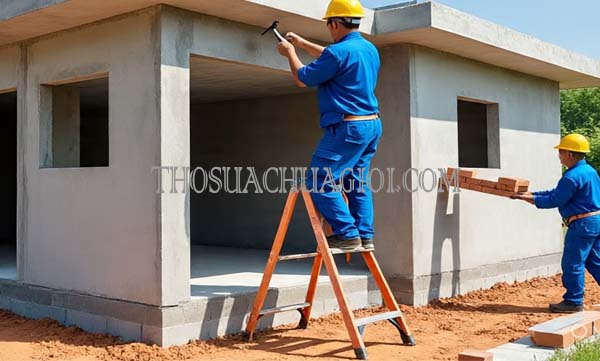 thợ xây nhà phường thạnh lộc giá rẻ