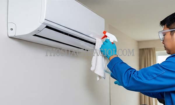 vệ sinh máy lạnh phường bình an