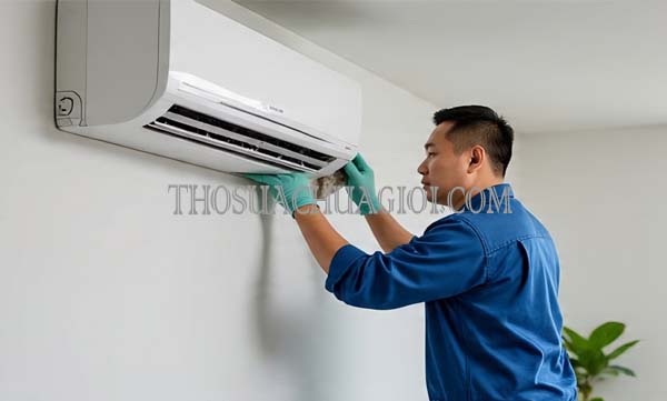 Thợ vệ sinh máy lạnh phường Hiệp Tân cũ giá rẻ 20 phút có mặt