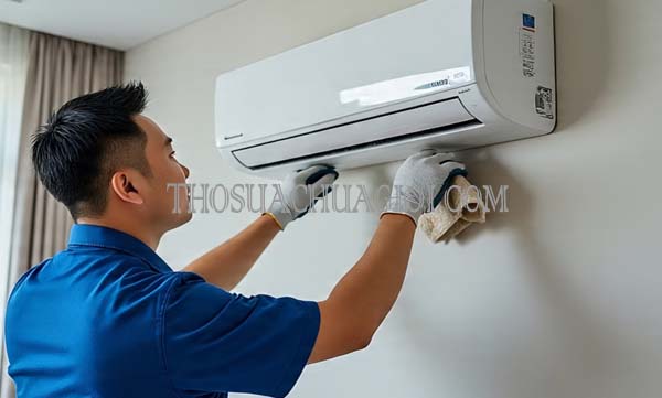 Thợ vệ sinh máy lạnh phường Phú Trung cũ uy tín 15 phút đến nơi