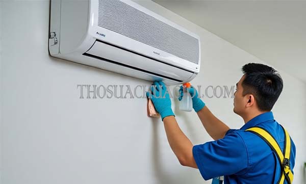 vệ sinh máy lạnh phường phú trung