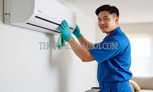 Thợ vệ sinh máy lạnh phường Sơn Kỳ cũ liên hệ 10 phút có
