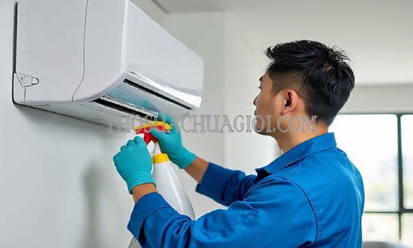 vệ sinh máy lạnh phường tân phong uy tín