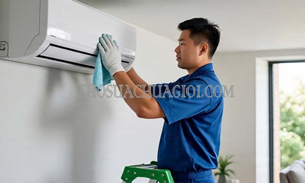 Thợ vệ sinh máy lạnh phường Trường Thọ cũ chất lượng 25 phút có