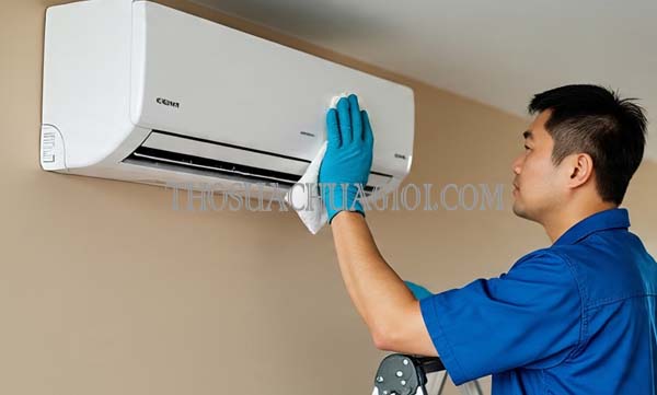 Thợ vệ sinh máy lạnh xã Hòa Phú cũ liên hệ 10 phút có