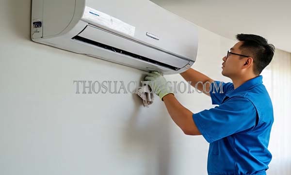 Thợ vệ sinh máy lạnh xã Long Thới cũ chất lượng 25 phút có
