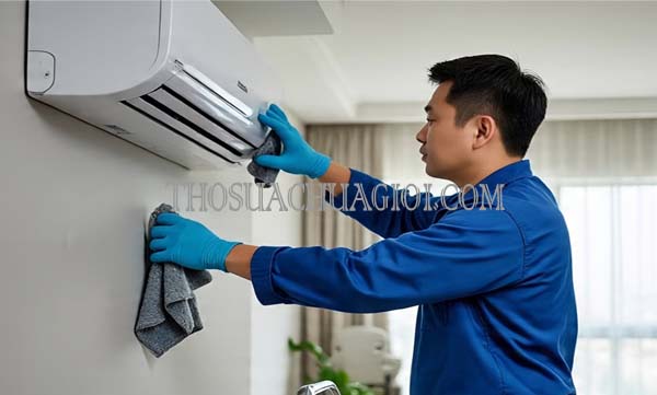 vệ sinh máy lạnh xã long thới uy tín