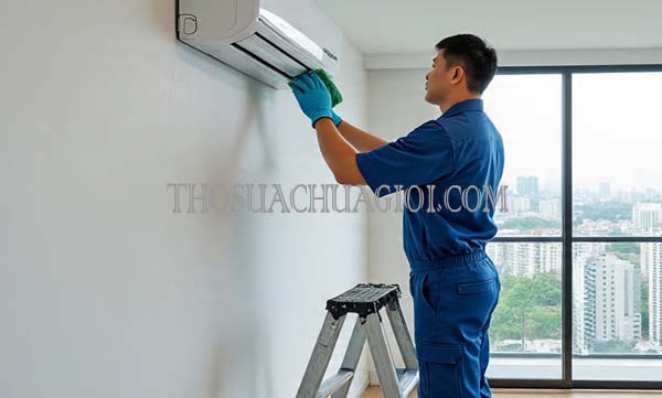 Thợ vệ sinh máy lạnh xã Nhơn Đức cũ giá rẻ 20 phút có mặt