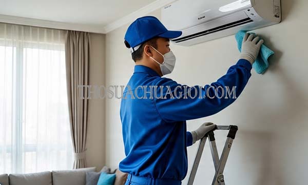 Thợ vệ sinh máy lạnh xã Phước Vĩnh An cũ gọi 30 phút có mặt