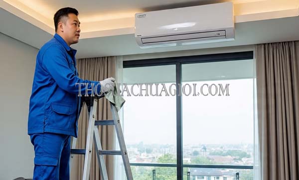 vệ sinh máy lạnh xã tân hiệp giá rẻ