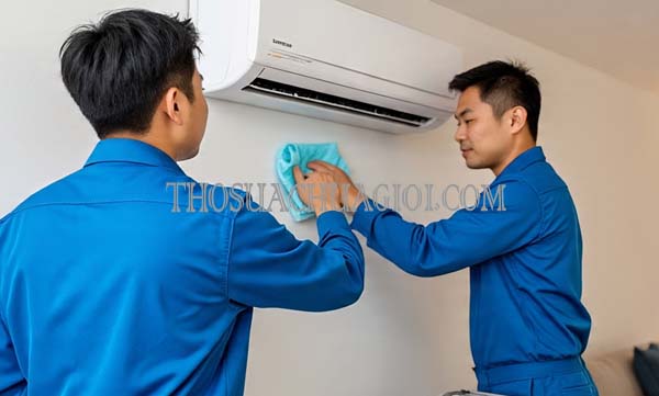 Thợ vệ sinh máy lạnh xã Tân Hiệp cũ uy tín 15 phút đến nơi