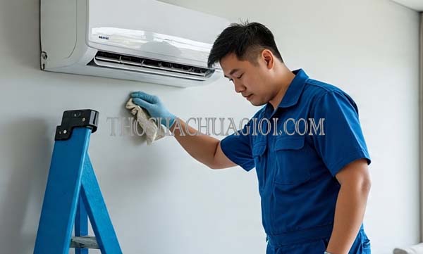 Thợ vệ sinh máy lạnh xã Tân Xuân cũ giá rẻ 20 phút có mặt