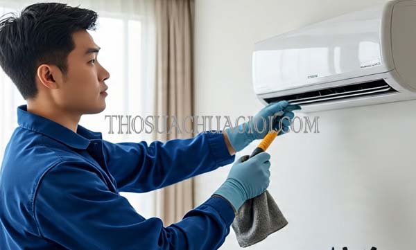 vệ sinh máy lạnh xã tân xuân