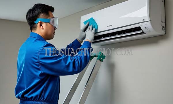 vệ sinh máy lạnh xã trung an giá rẻ