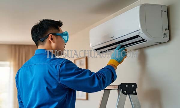 vệ sinh máy lạnh xã trung an
