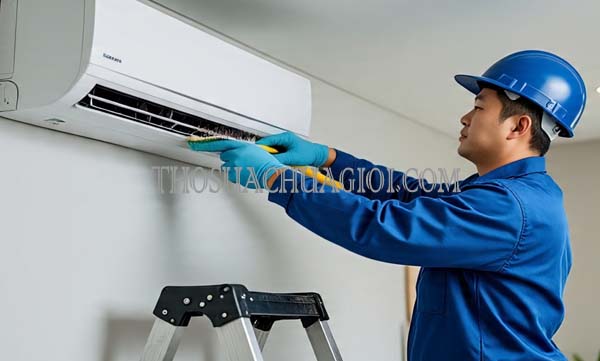 vệ sinh máy lạnh xã lê minh xuân