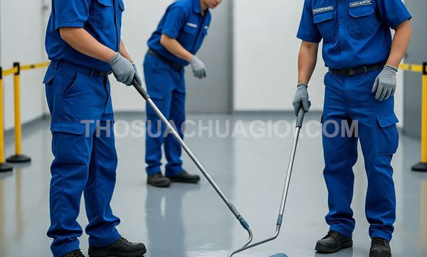 Thi công sơn Epoxy phường Bình Phú mới giá rẻ 15 phút đến nơi