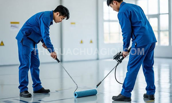Thi công sơn Epoxy phường Phước Long mới giá rẻ 15 phút đến nơi