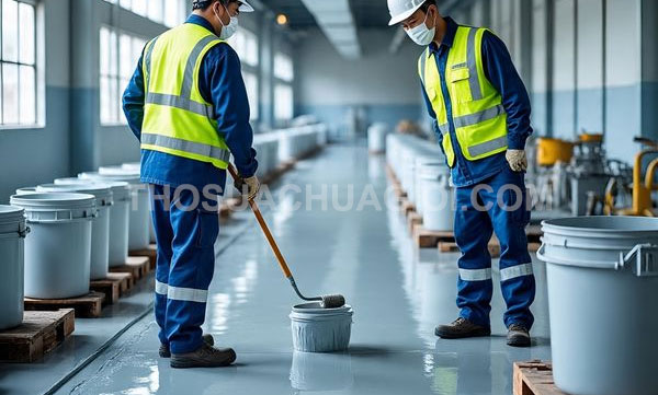 Thi công sơn Epoxy phường Tân Định mới giá rẻ 15 phút đến nơi