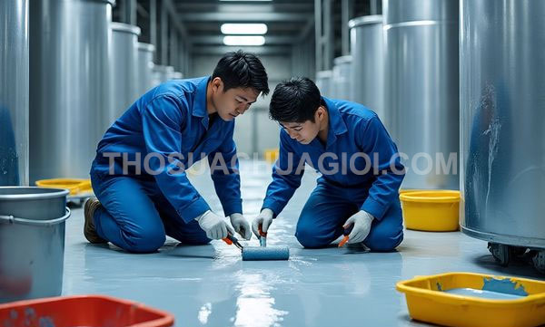 Thi công sơn Epoxy phường Tân Hòa mới giá rẻ 15 phút đến nơi